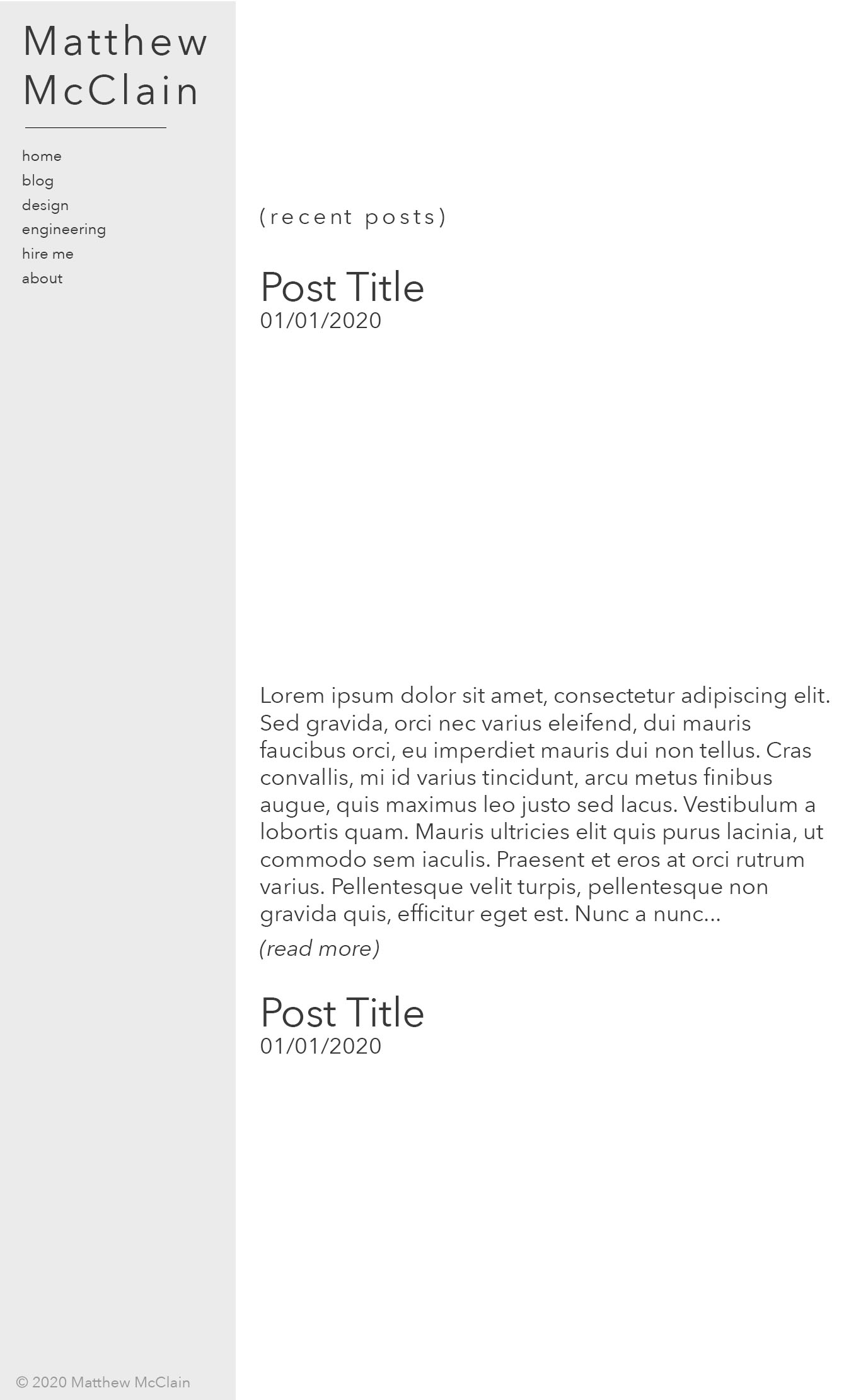 Draft 2 of the home page